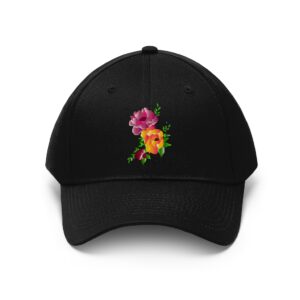 Unisex Twill Hat – Flowers