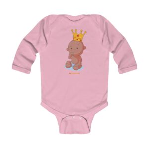 Infant Long Sleeve Bodysuit – Baby Queen(Chocolate)