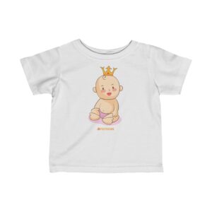 Infant Fine Jersey Tee – Baby King(Vanila)