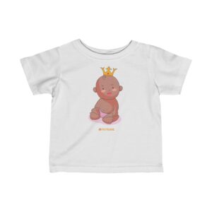 Infant Fine Jersey Tee – Baby King(Chocolate)