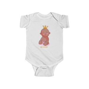 Infant Fine Jersey Bodysuit – Baby King(chocolate)