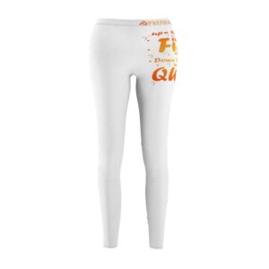 Women’s Cut & Sew Casual Leggings – Up With Fit(White)