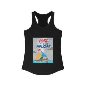 Women’s Ideal Racerback Tank – Vote to Stay Afloat