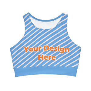 Custom Designs – High Neck Crop Bikini Top (AOP)